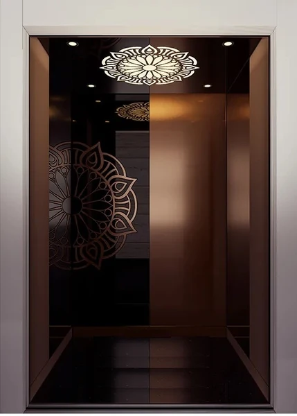 کابین 107 آسانسوری دات کام کابین تمام استیل آسانسور کد 107